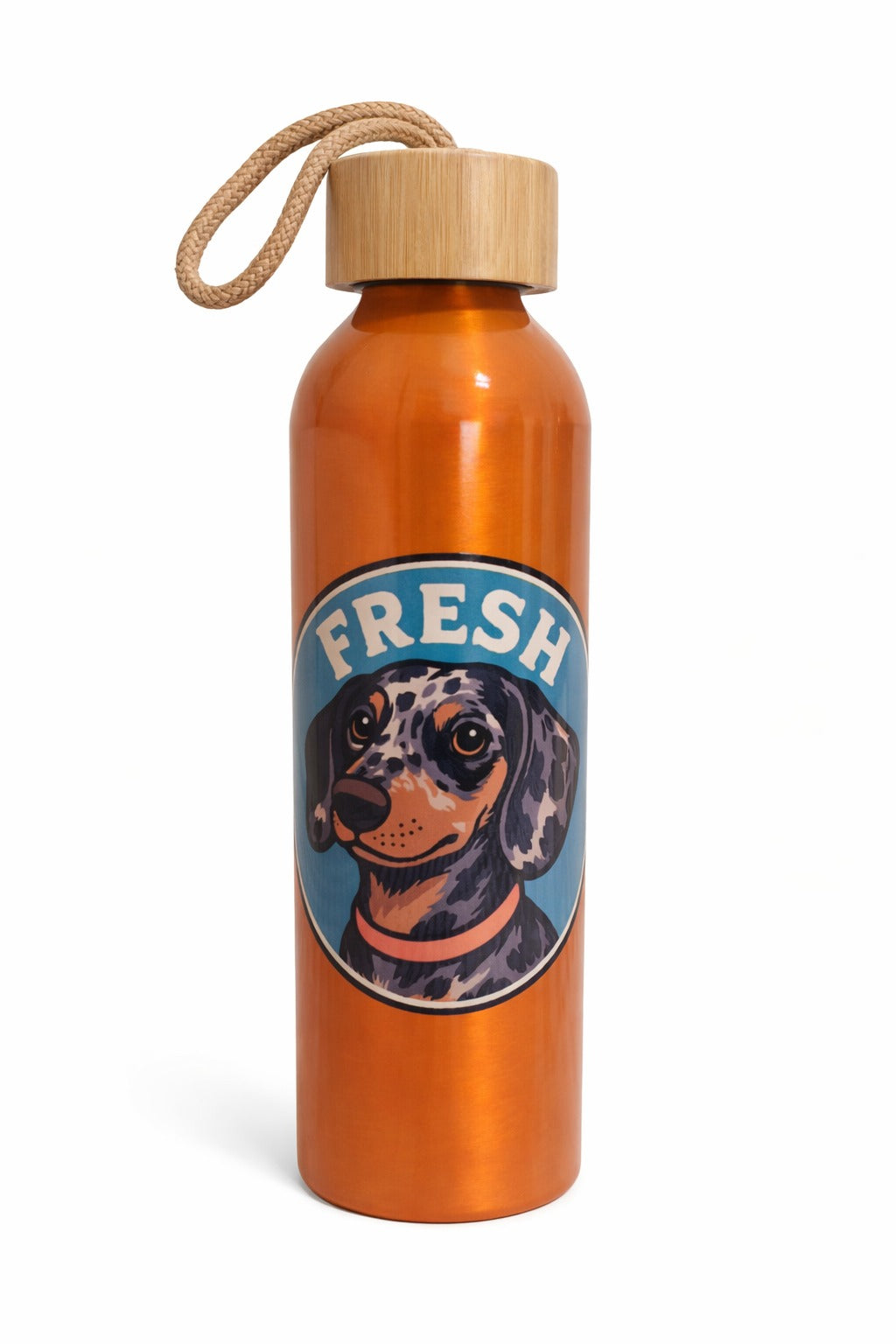 Botella teckel de aluminio reciclado