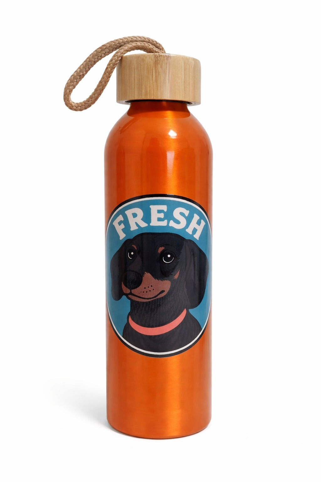 Botella teckel de aluminio reciclado