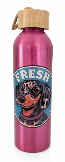 Botella teckel de aluminio reciclado