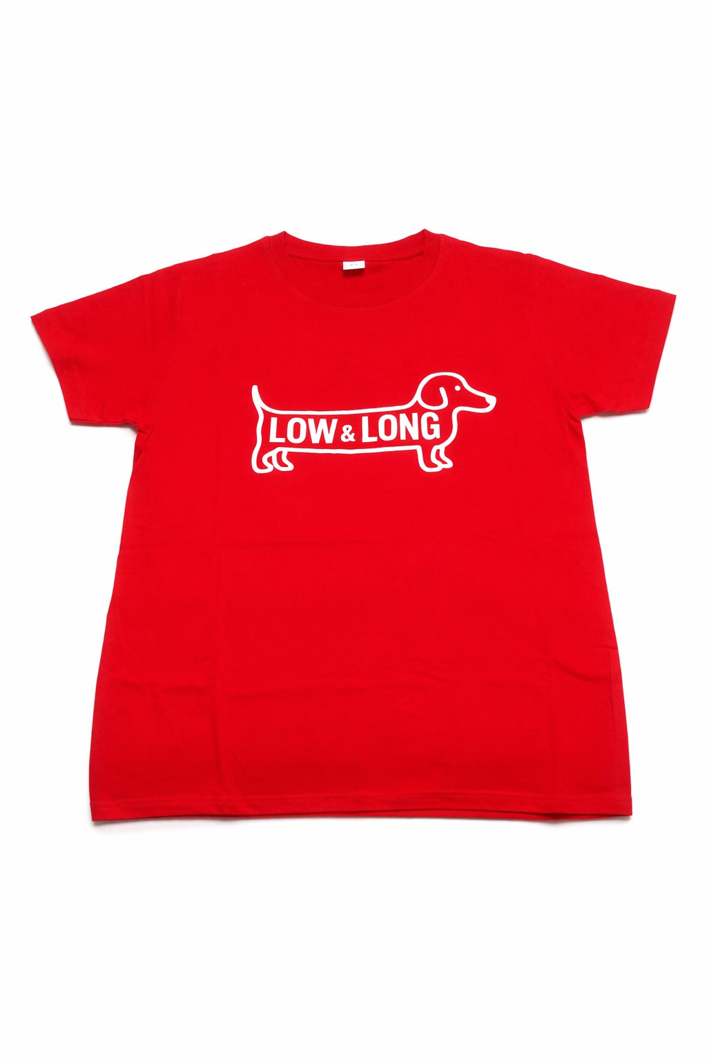 Camiseta teckel de manga corta infantil unisex LOW&LONG