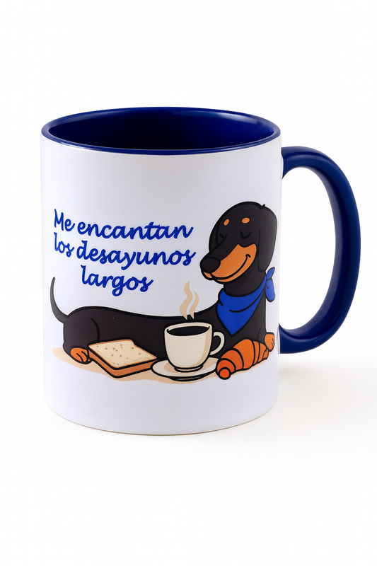 Taza de desayuno teckel