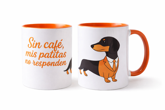 Taza de desayuno teckel